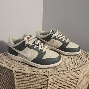 Nike Dunk Low Split Deep Jungle FB 9108 - 300 Ombray Laces Boys Size 1.5Y